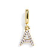 Pavé Letter Charm