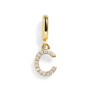 Pavé Letter Charm