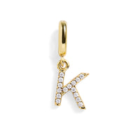 Pavé Letter Charm