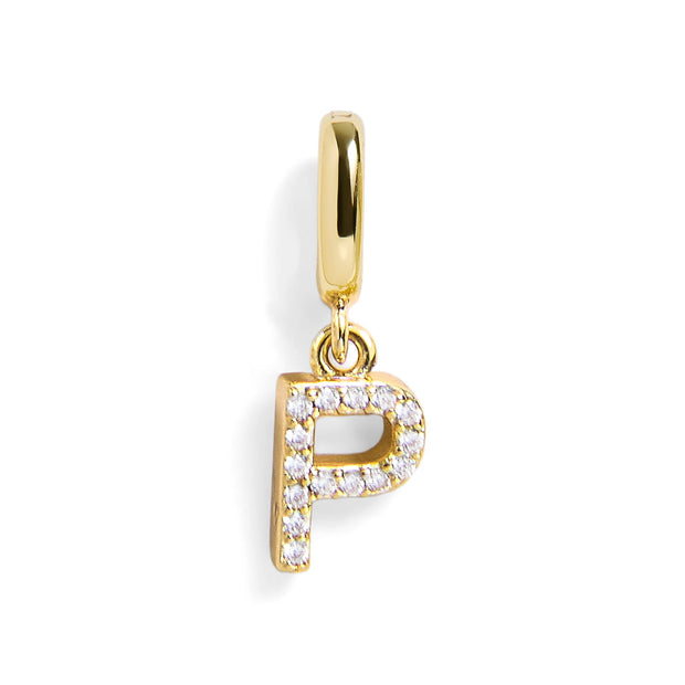 Pavé Letter Charm