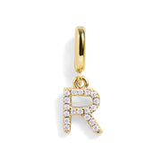 Pavé Letter Charm
