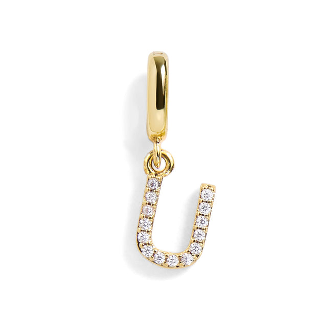 Pavé Letter Charm