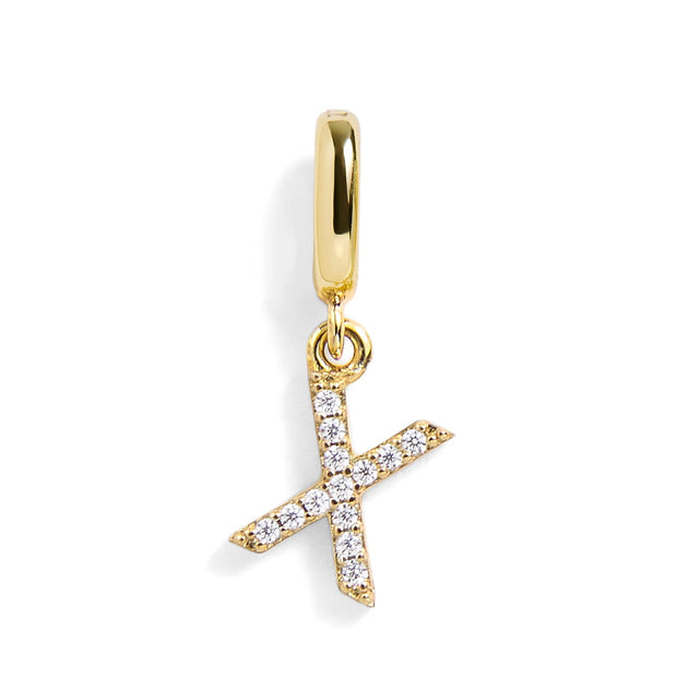 Pavé Letter Charm