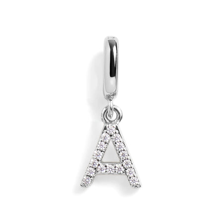 Pavé Letter Charm