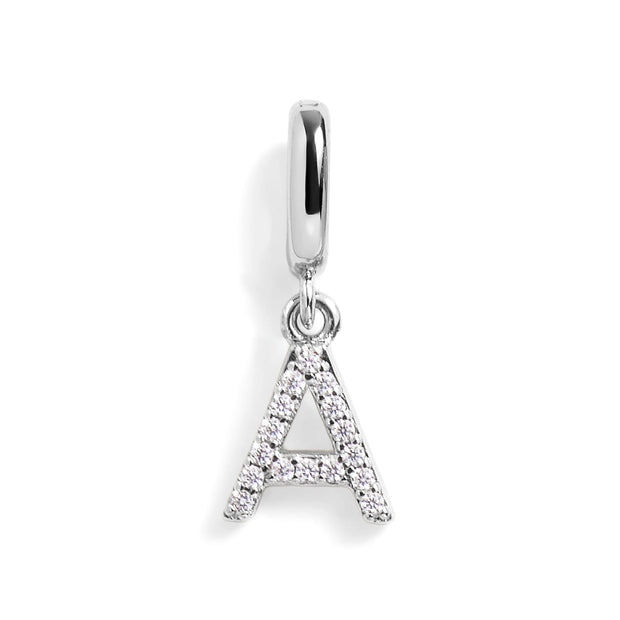 Pavé Letter Charm
