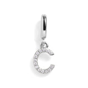 Pavé Letter Charm