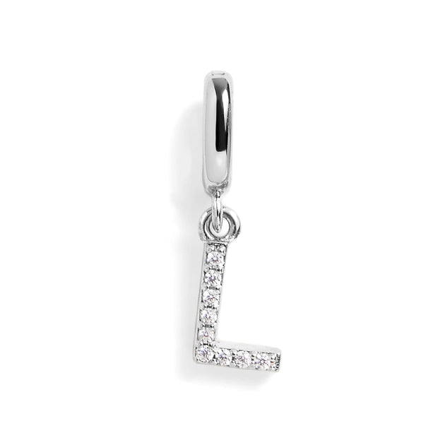 Pavé Letter Charm