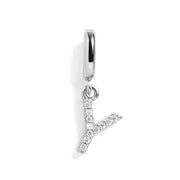 Pavé Letter Charm