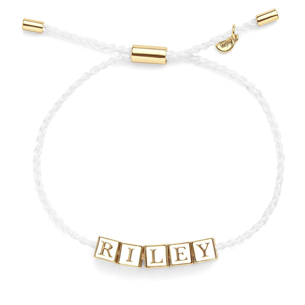 Personalized Letter Block Bracelet