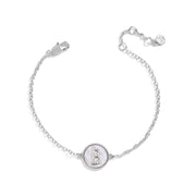 Mother of Pearl Initial Bracelet