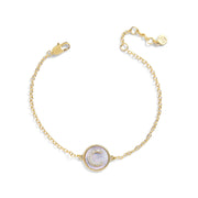 Mother of Pearl Initial Bracelet