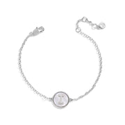 Mother of Pearl Initial Bracelet