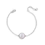 Mother of Pearl Initial Bracelet