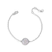 Mother of Pearl Initial Bracelet