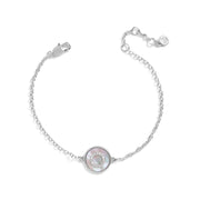 Mother of Pearl Initial Bracelet