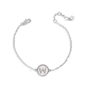 Mother of Pearl Initial Bracelet