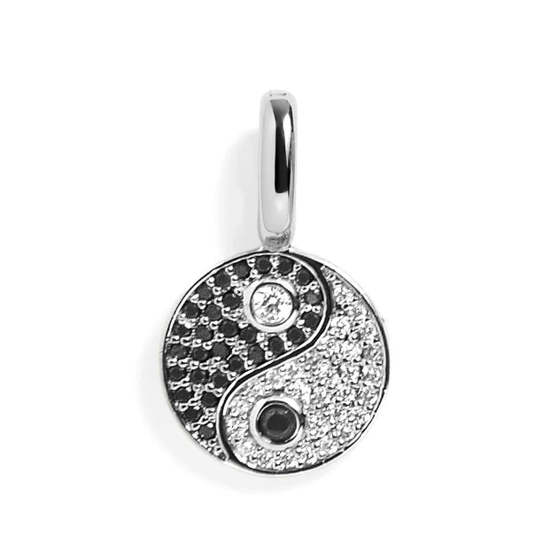 Pavé Yin Yang Charm – Sparkling Symbol of Balance & Harmony – Wear Felicity