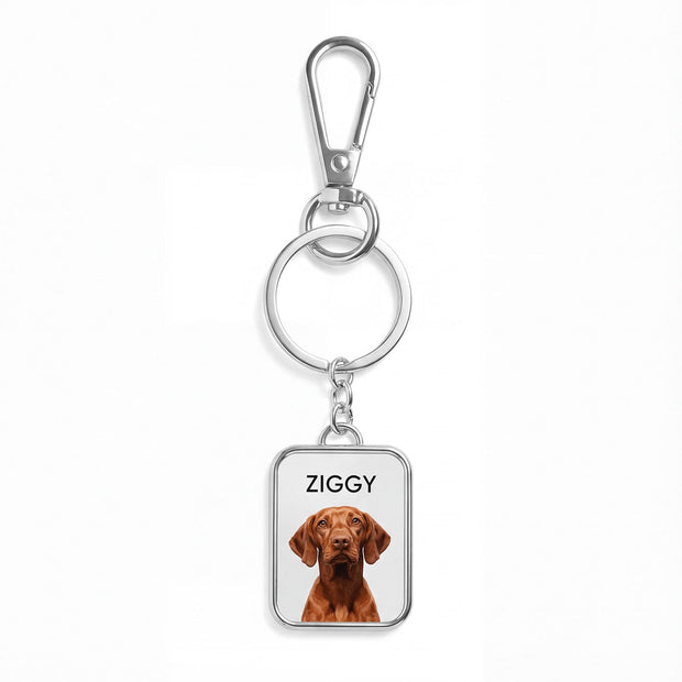 Personalized Pet Portrait Keychain