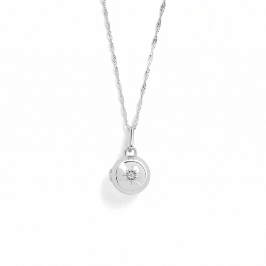 Personalized Photo Gem Locket Necklace