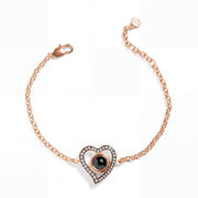 Personalized Vintage Heart Photo Bracelet — thumbnail 3 of 3