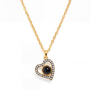 Personalized Vintage Heart Photo Necklace — thumbnail 2 of 3