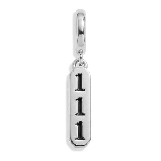 Angel Number Charm 111 - Silver