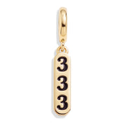 Angel Number Charm 333 - Gold
