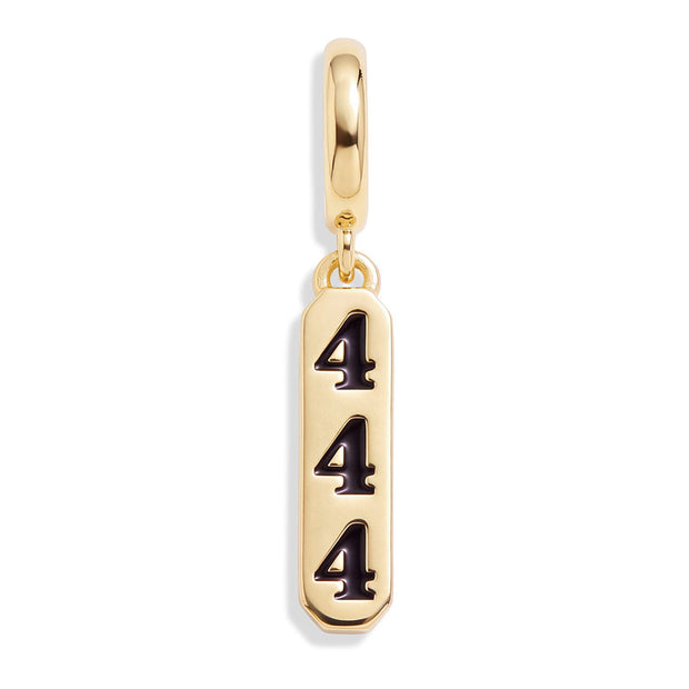 Angel Number Charm 444 - Gold