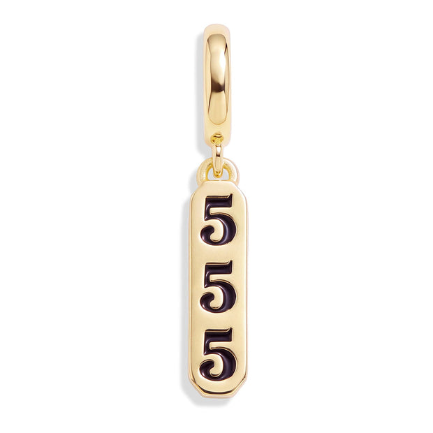 Angel Number Charm 666 - Gold