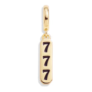 Angel Number Charm 777 - Gold
