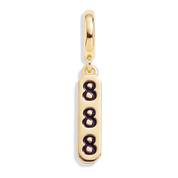 Angel Number Charm 888 - Gold