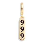 Angel Number Charm 999 - Gold