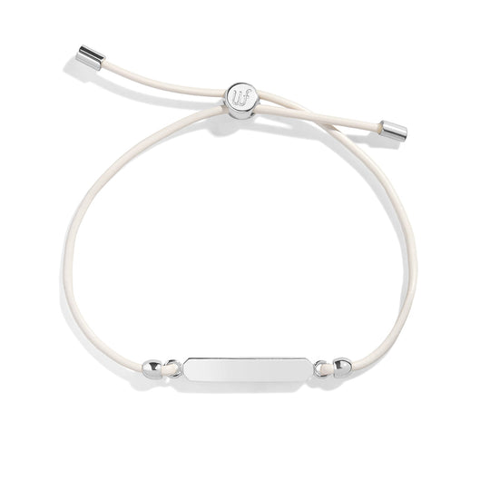 Engravable Bar Leather Bracelet