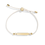 Engravable Bar Leather Bracelet
