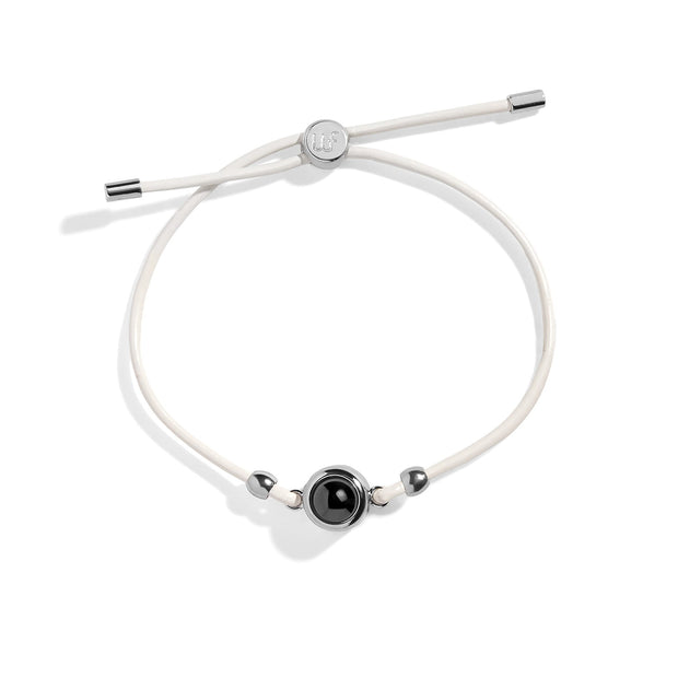 Personalized Leather Slider Photo Bracelet
