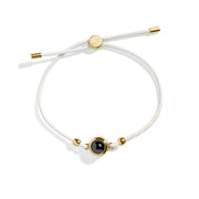 Personalized Leather Slider Photo Bracelet