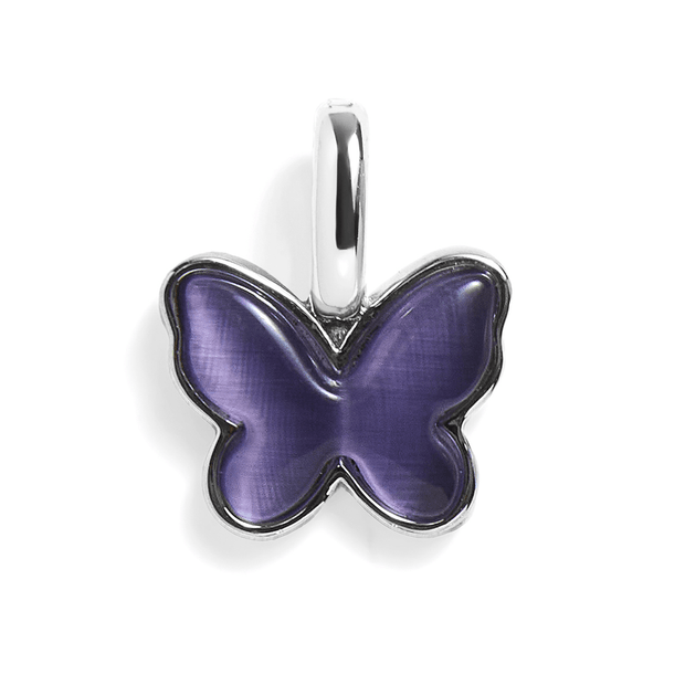 Amethyst Butterfly Charm