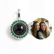 Personalized Birthstone Circle Photo Charm