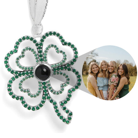 Personalized Clover Photo Ornament