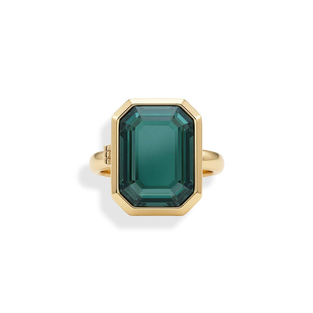 Personalized Cocktail Locket Ring