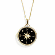 Personalized Compass Locket Necklace