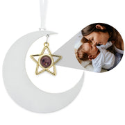 Personalized Crescent Star Photo Ornament