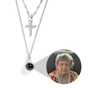 Personalized Cross Layered Necklace