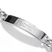 Engravable Curb Chain ID Bracelet