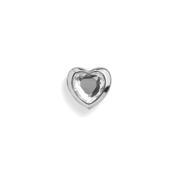 Crystal Heart Collar Charm