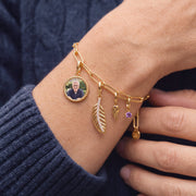 Feather Charm, worn