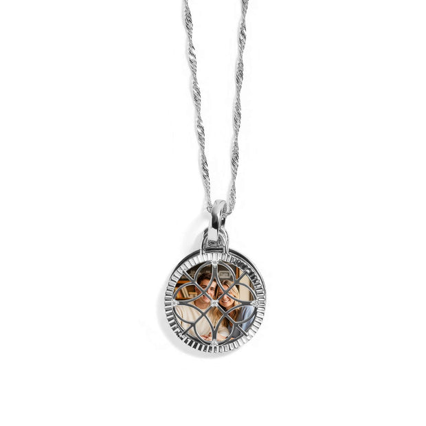 Personalized Filagree Photo Necklace