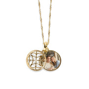 Personalized Filagree Photo Necklace