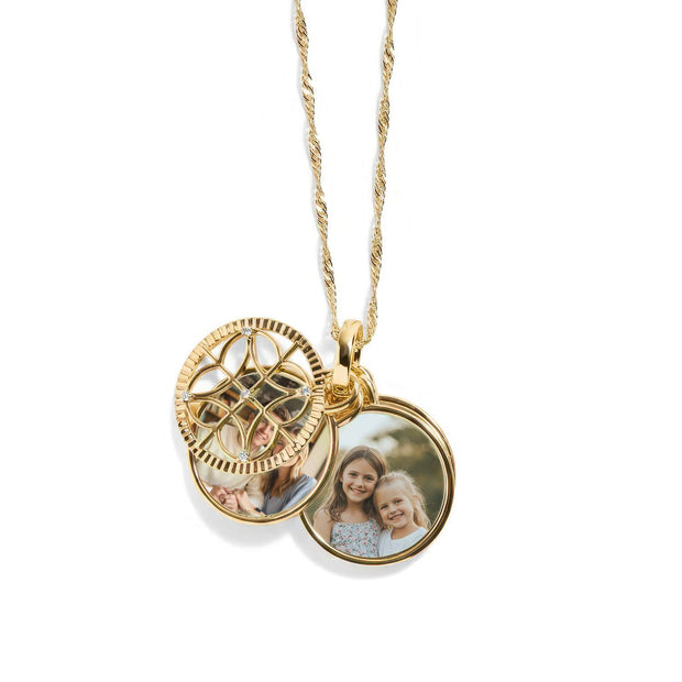 Personalized Filagree Photo Necklace