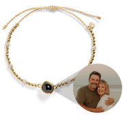 Personalized Fireball Metallic Photo Bracelet